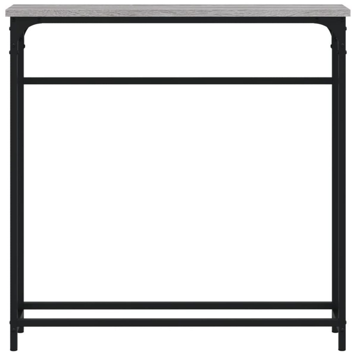 VIDAXL Table console sonoma gris 75x19,5x75 cm bois d'ingenierie