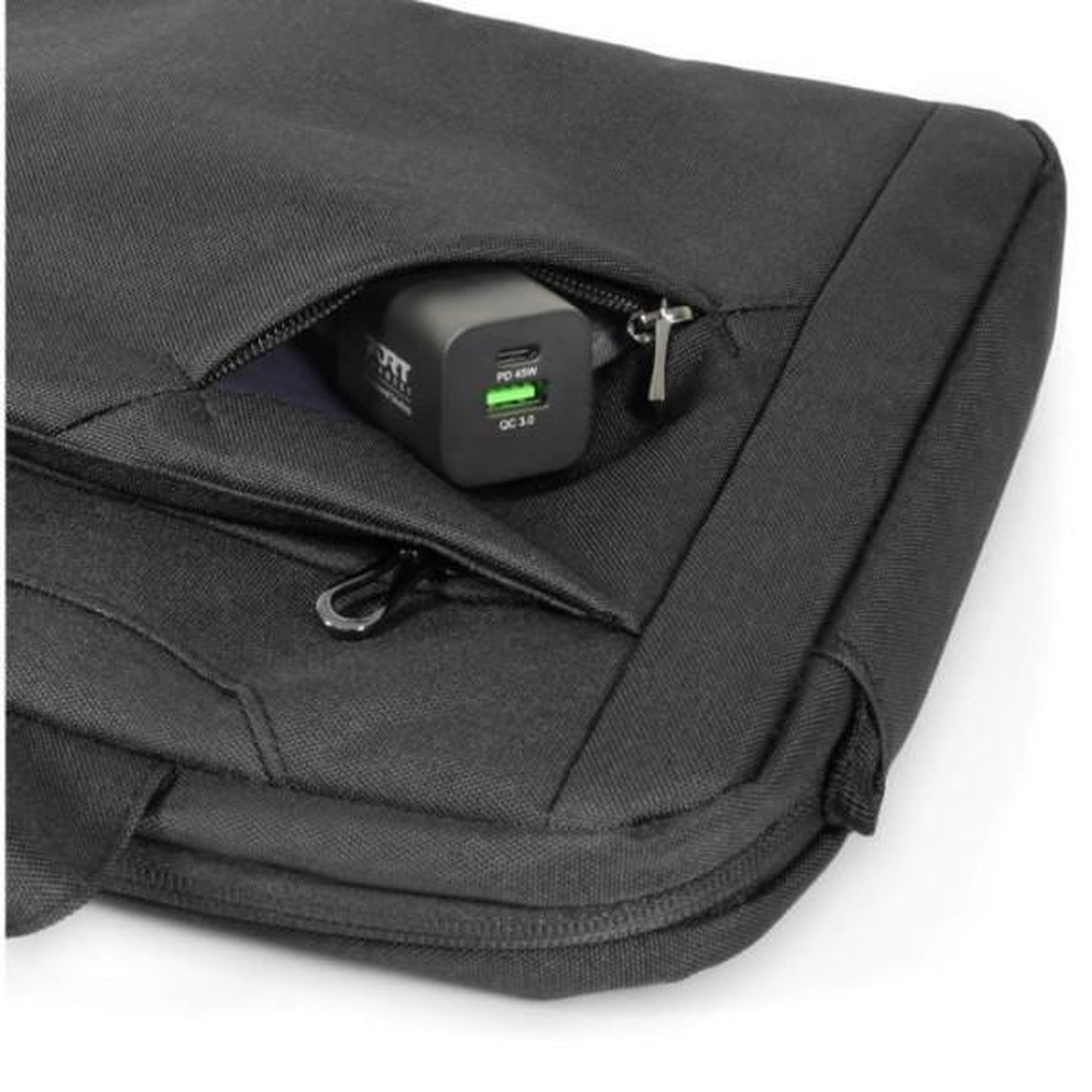 Voir la diapositive 4 : PORT DESIGNS Sacoche PC - PORT DESIGNS - ECO SYDNEY pour ordinateur portable - 15.6 pouces - Noir