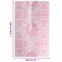 Voir la diapositive 6 : VIDAXL Tapis d'exterieur ARAKIL rose 160x230 cm PP