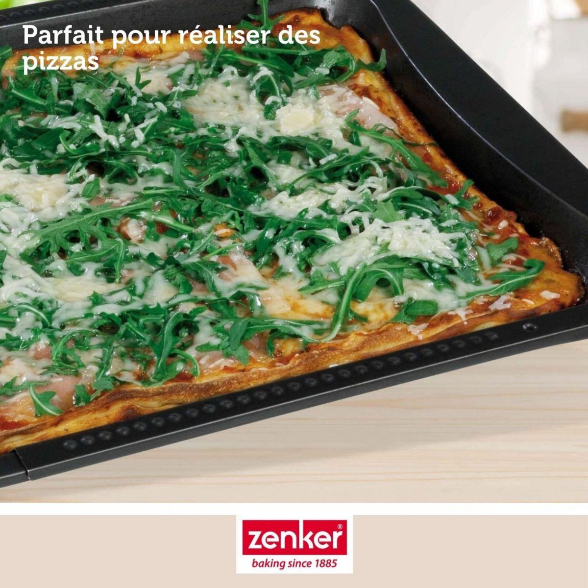 ZENKER Plaque de four extensible de 35-52 x 32 cm Zenker Black Metallic