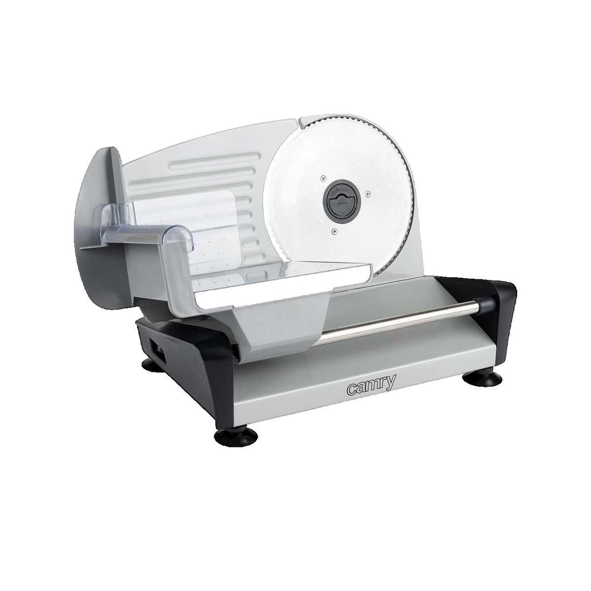 Voir la diapositive 2 : CAM Trancheuse électrique Camry CR 4702 argenté avec disque amovible en acier inoxydable de 190 mm
