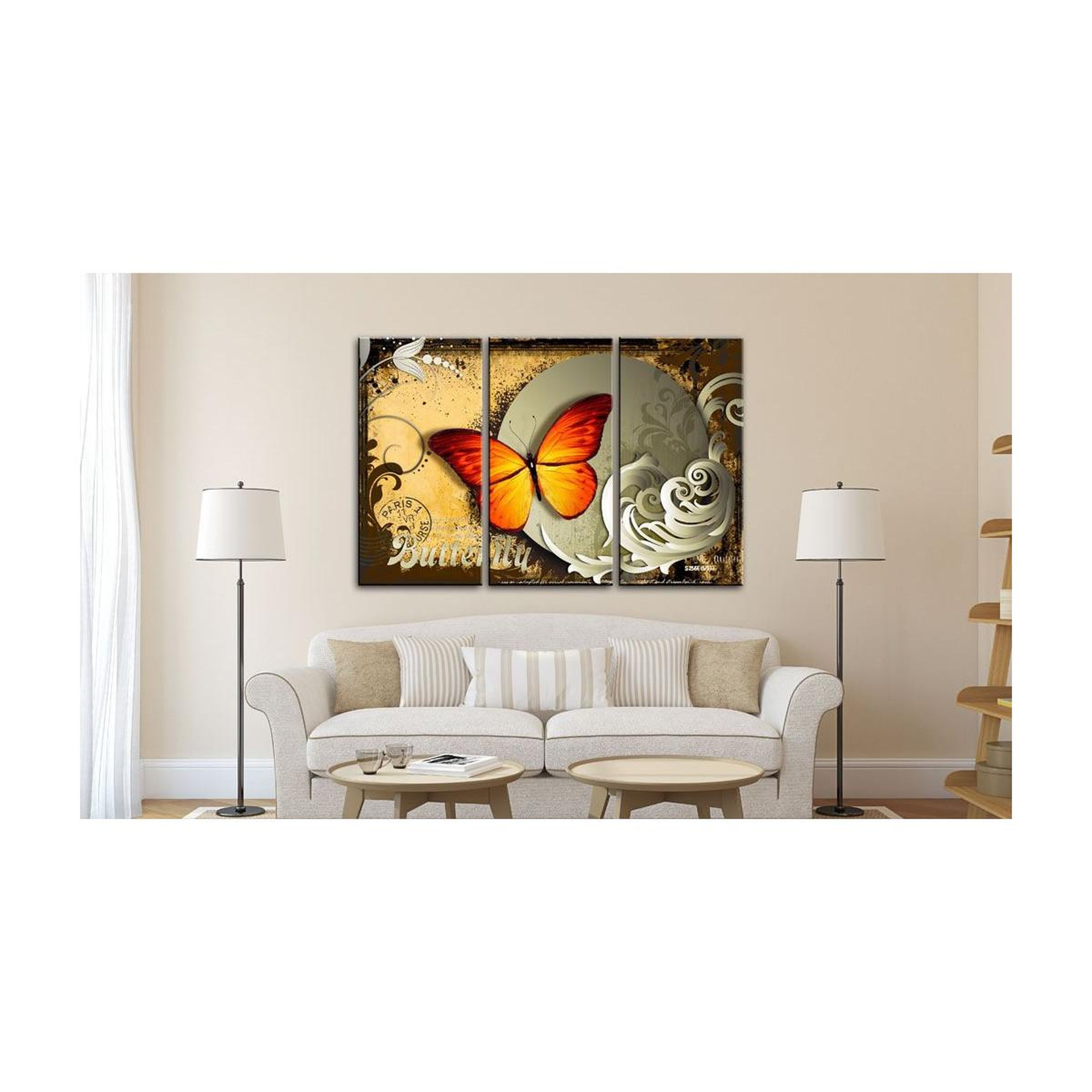 Voir la diapositive 2 : Paris Prix Tableau imprimé  flight of a butterfly