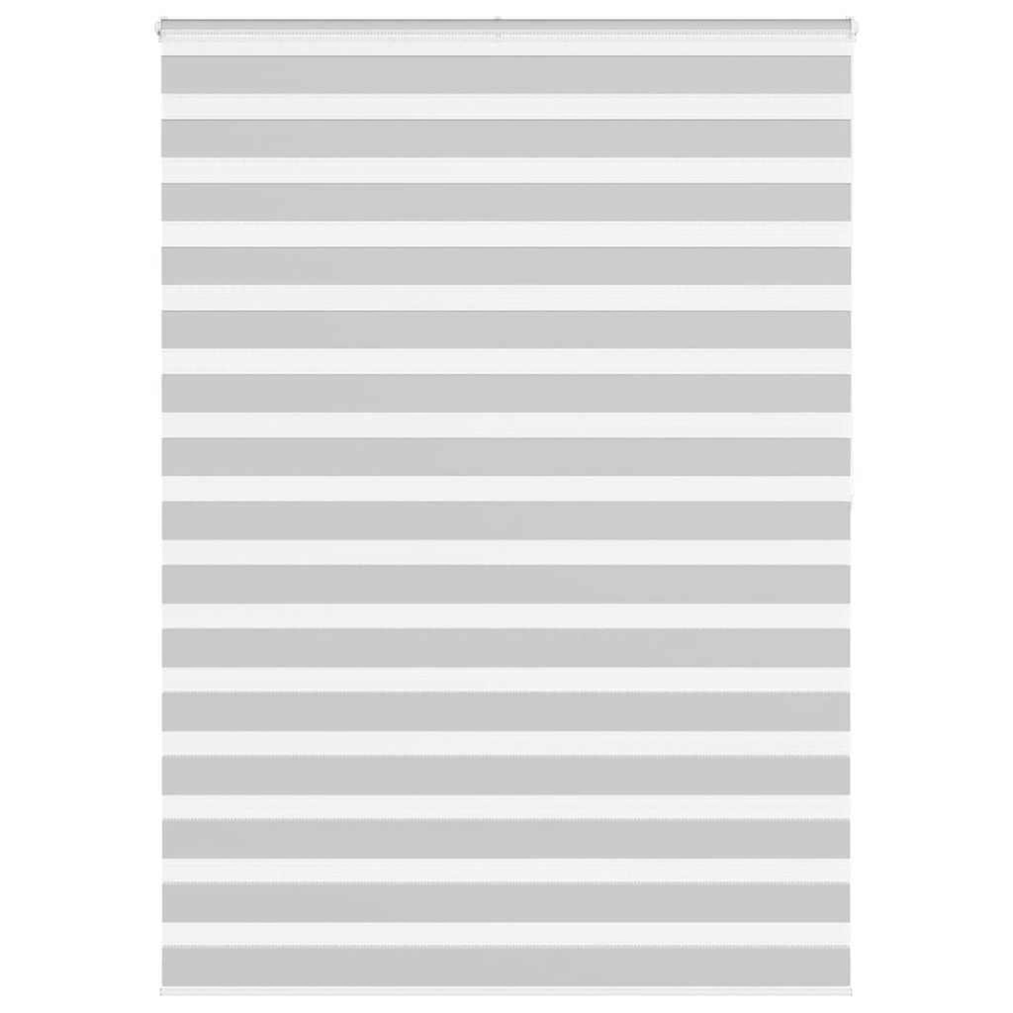 VIDAXL Store zebre gris clair largeur du tissu 155,9 cm polyester