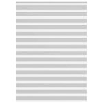 VIDAXL Store zebre gris clair largeur du tissu 155,9 cm polyester