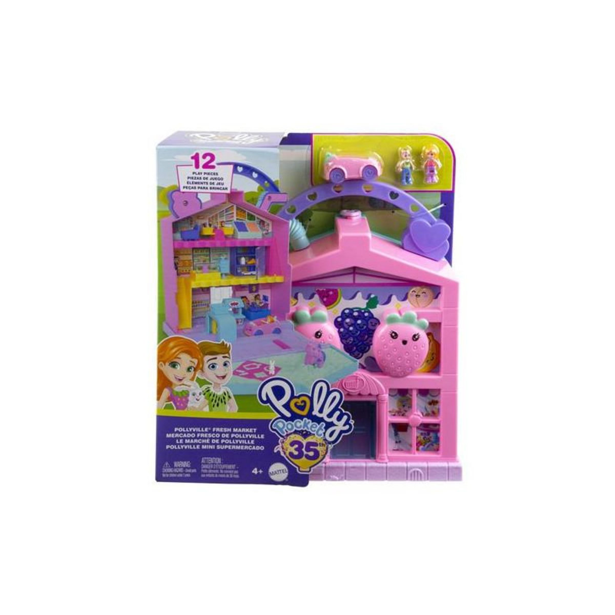 POLLY POCKET Figurines Polly Pocket Coffret Le marché de Pollyville