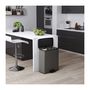 Voir la diapositive 3 : CURVER Poubelle Duo Rectangle - DECO BIN - CURVER - 52L (26+26L) - 49 x 32 x 61 cm - Anthracite