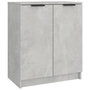 Voir la diapositive 2 : VIDAXL Armoire a chaussures Gris beton 59x35x70 cm Bois d'ingenierie