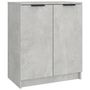 Voir la diapositive 2 : VIDAXL Armoire a chaussures Gris beton 59x35x70 cm Bois d'ingenierie