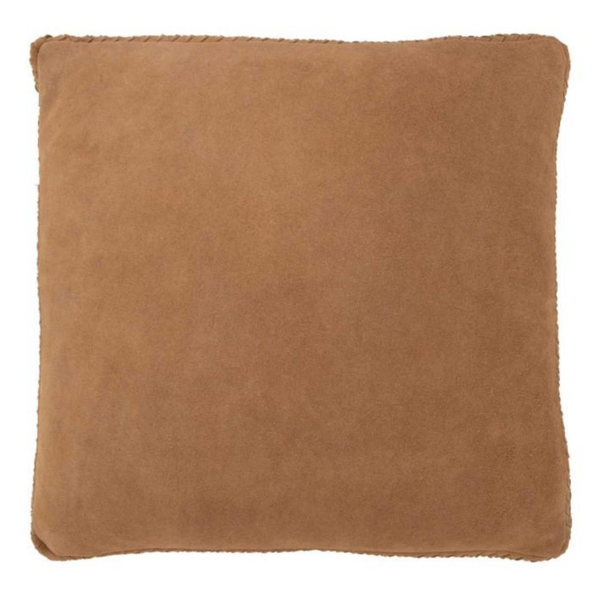 Paris Prix Coussin Tissé en Cuir  Coleman  45x45cm Camel