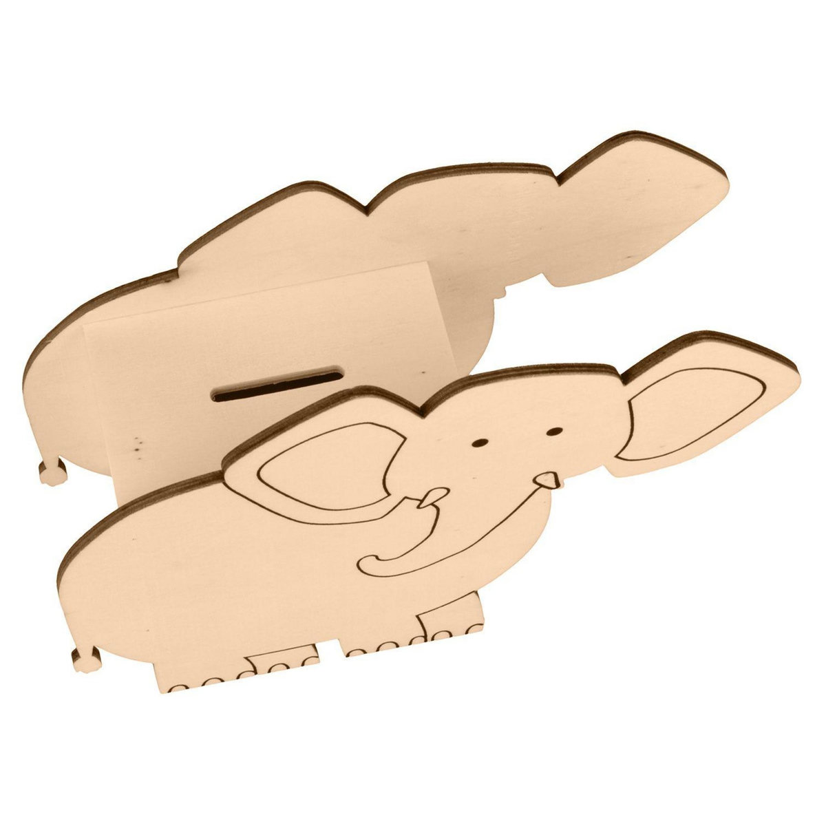 Artemio Tirelire éléphant en bois