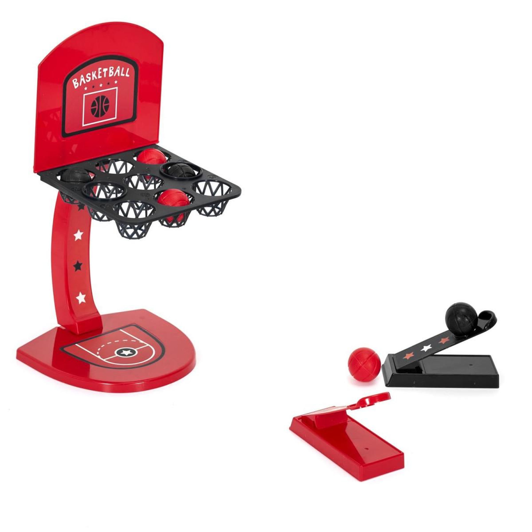 MISTER GADGET Mini jeu de bureau  basket  33cm rouge & noir