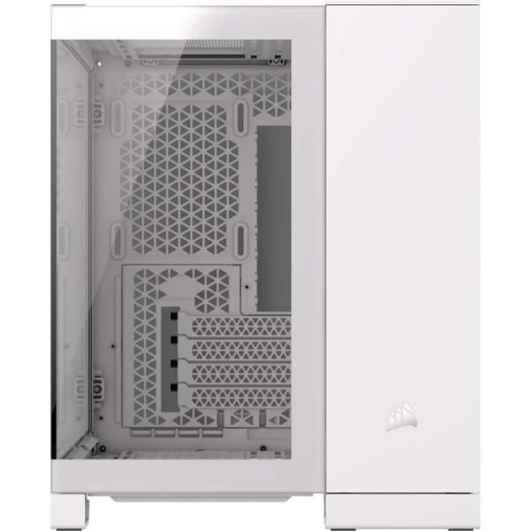 Voir la diapositive 4 : Corsair Boîtier pc - corsair - 2500x tempered glass micro atx dual chamber - blanc