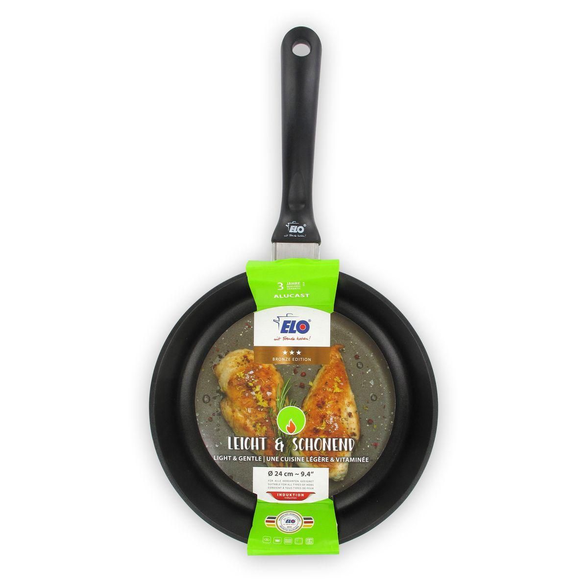 ELO Poêle à frire 24 cm sans PFAS Elo Alucast
