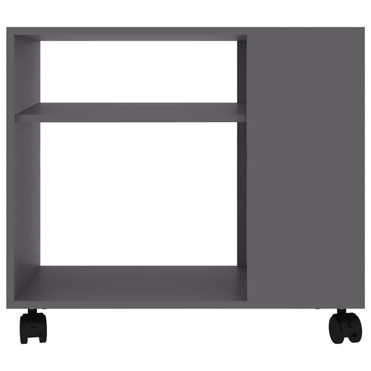 VIDAXL Table d'appoint Gris 70x35x55 cm Bois d'ingenierie