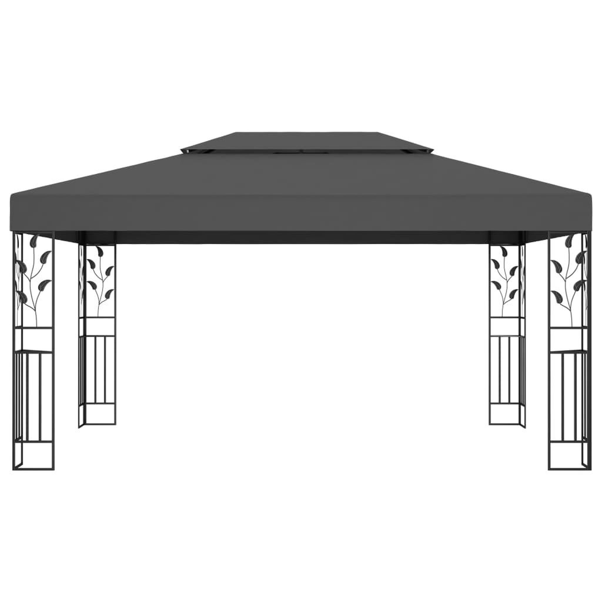 Voir la diapositive 2 : VIDAXL Tonnelle avec double toit 3x4 m Anthracite
