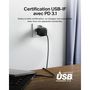 Voir la diapositive 3 : Belkin Chargeur 45W USB Power delivery PPS Noir