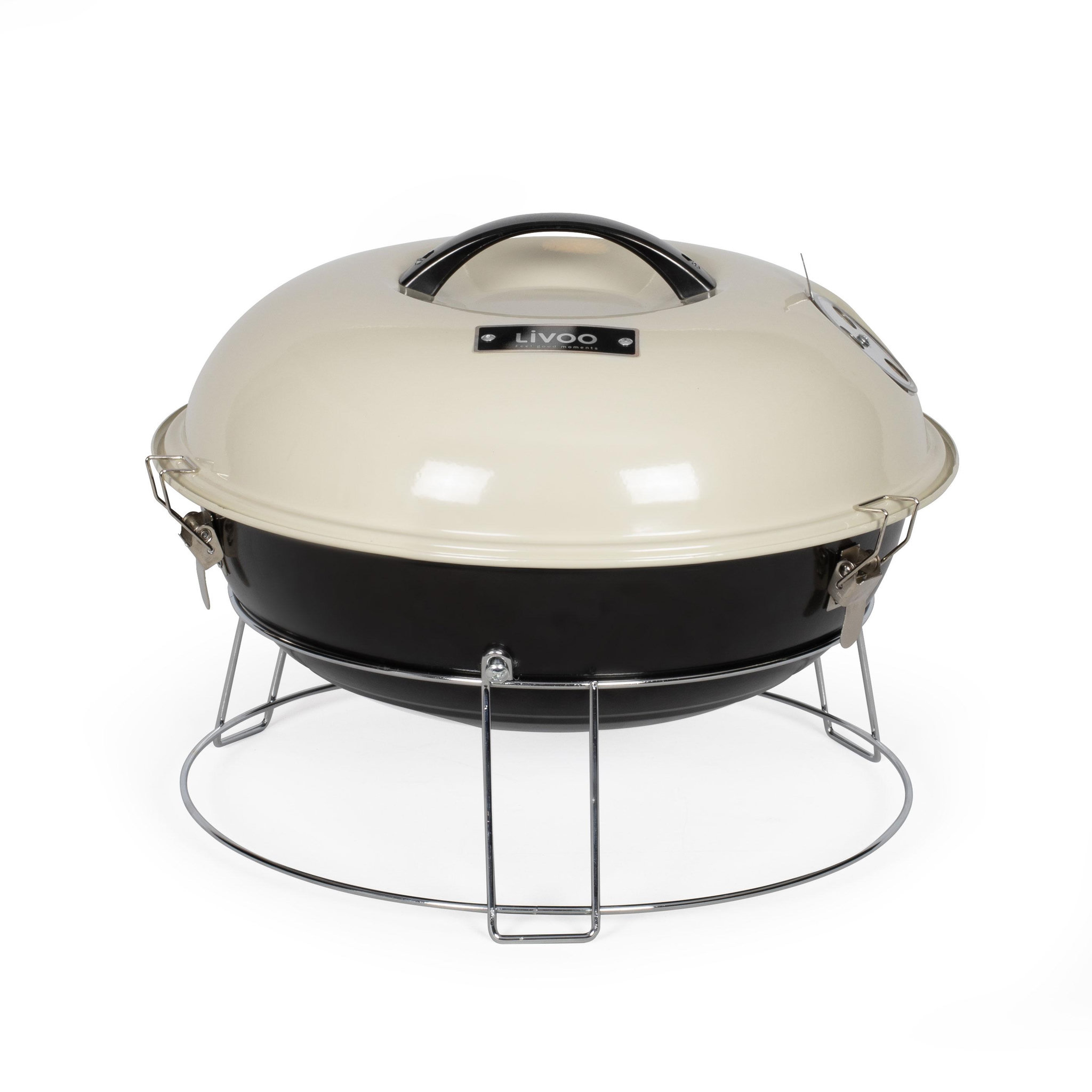 LIVOO Barbecue à charbon 38cm beige - doc301