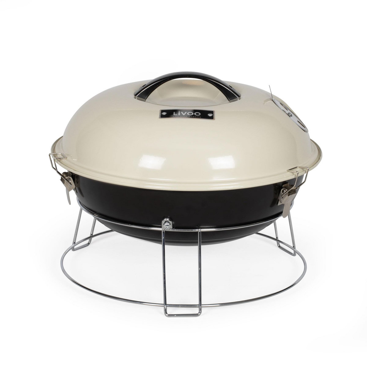 LIVOO Barbecue à charbon 38cm beige - DOC301
