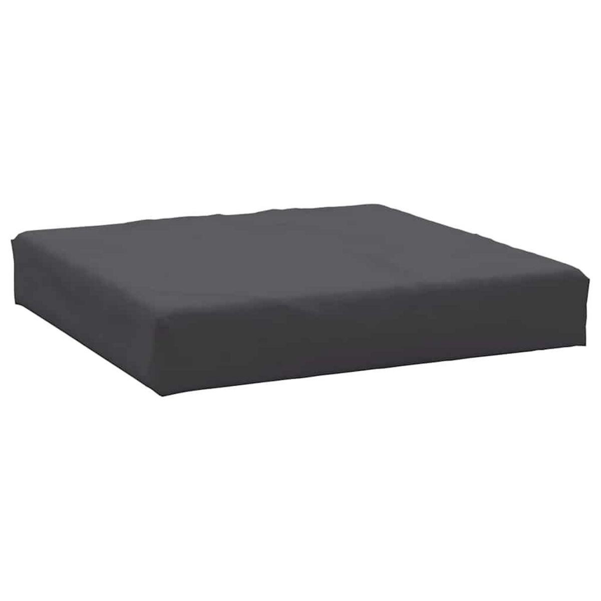 VIDAXL Coussins de palette lot de 2 anthracite tissu oxford