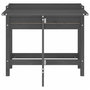 Voir la diapositive 4 : VIDAXL Jardiniere de jardin avec dessus pliable gris bois pin massif