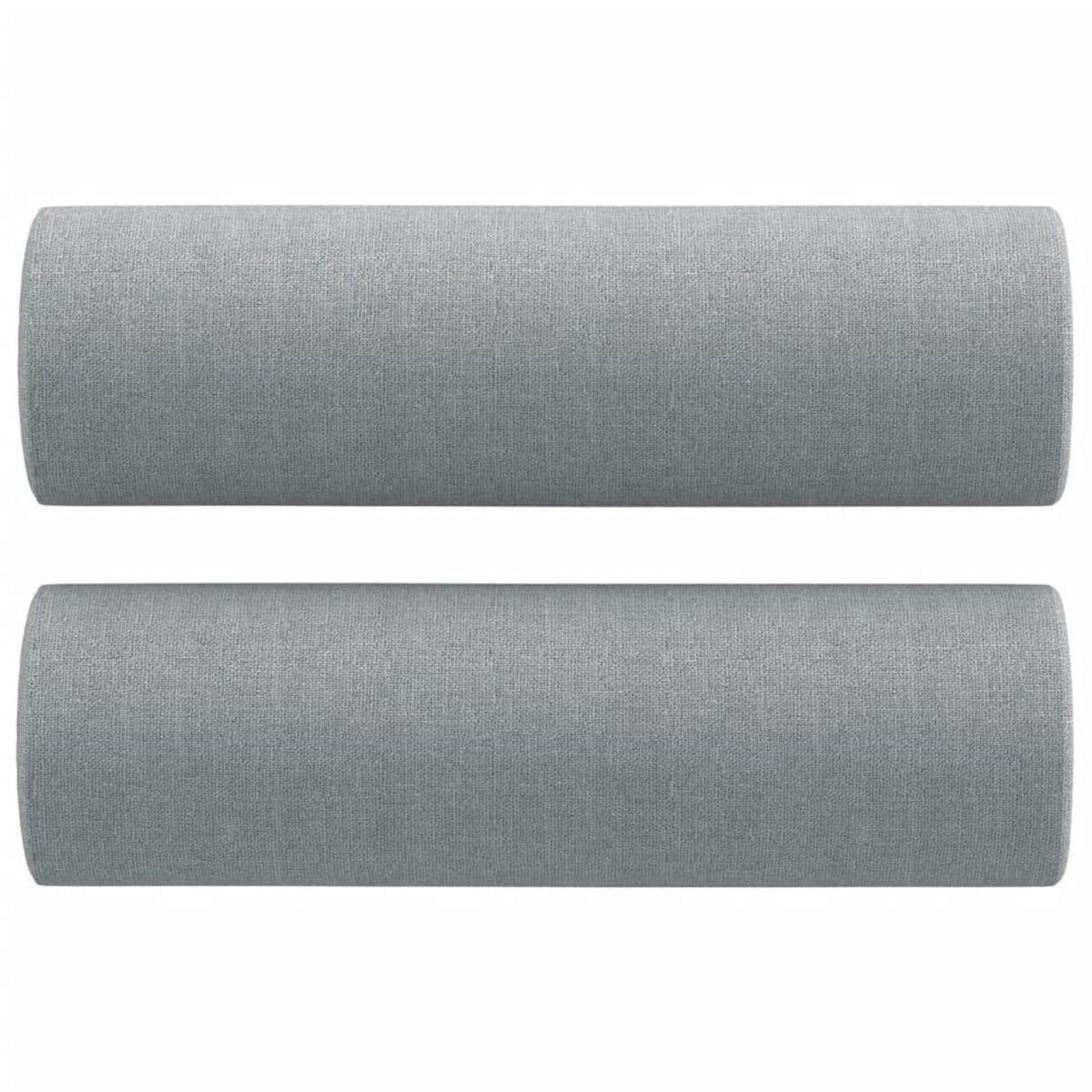 VIDAXL Canape 3 places avec oreillers gris clair 180 cm tissu