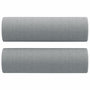 Voir la diapositive 5 : VIDAXL Canape 3 places avec oreillers gris clair 180 cm tissu