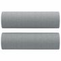 Voir la diapositive 5 : VIDAXL Canape 3 places avec oreillers gris clair 180 cm tissu