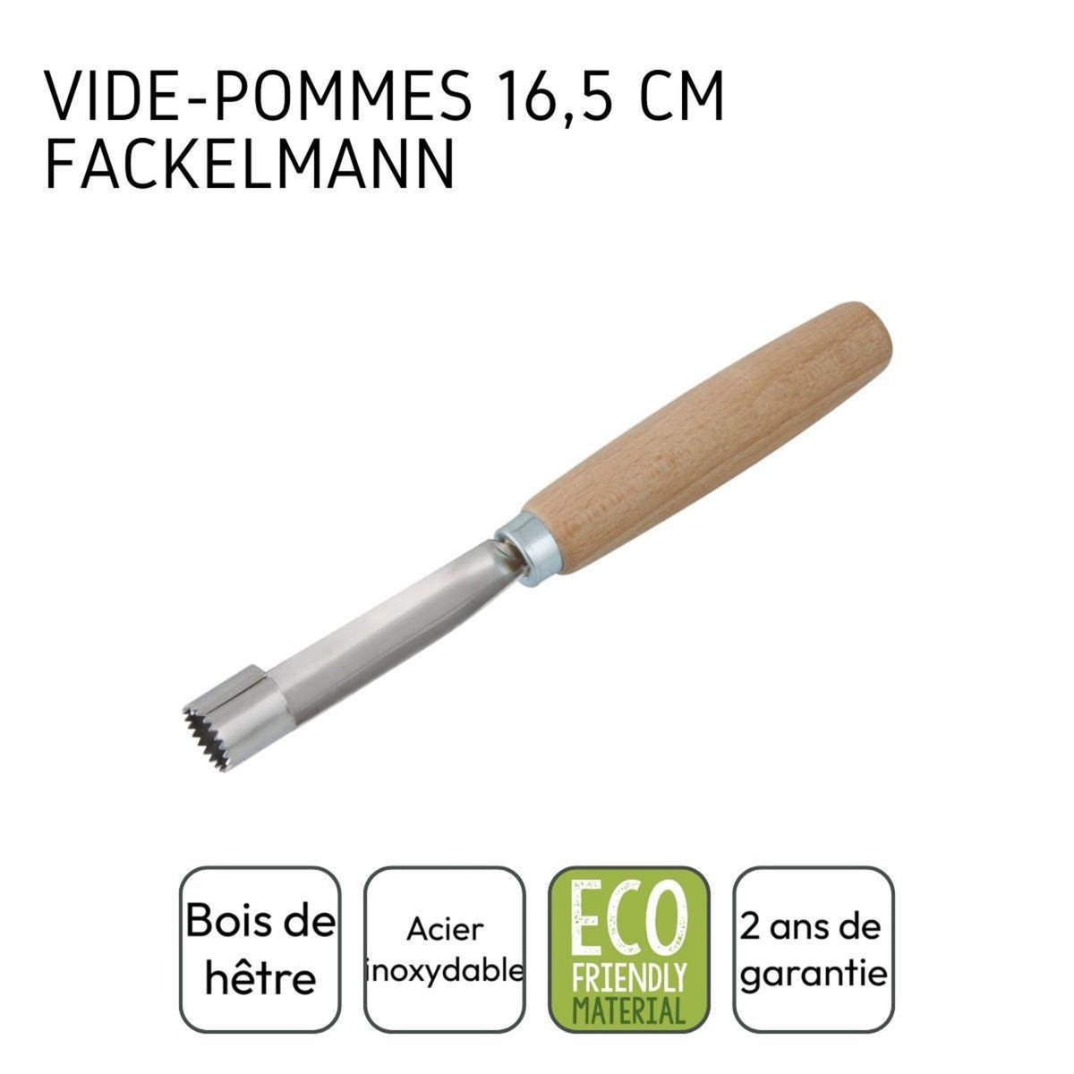 Fackelmann Vide pomme bois de hêtre FSC Fackelmann Nature