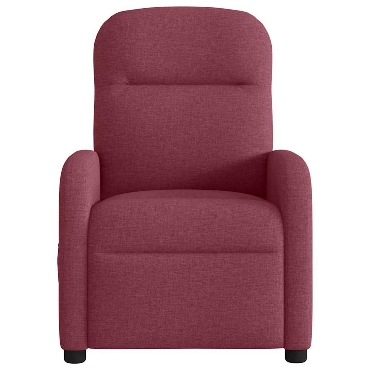VIDAXL Fauteuil de massage inclinable electrique Rouge bordeaux Tissu