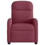 Voir la diapositive 5 : VIDAXL Fauteuil de massage inclinable electrique Rouge bordeaux Tissu