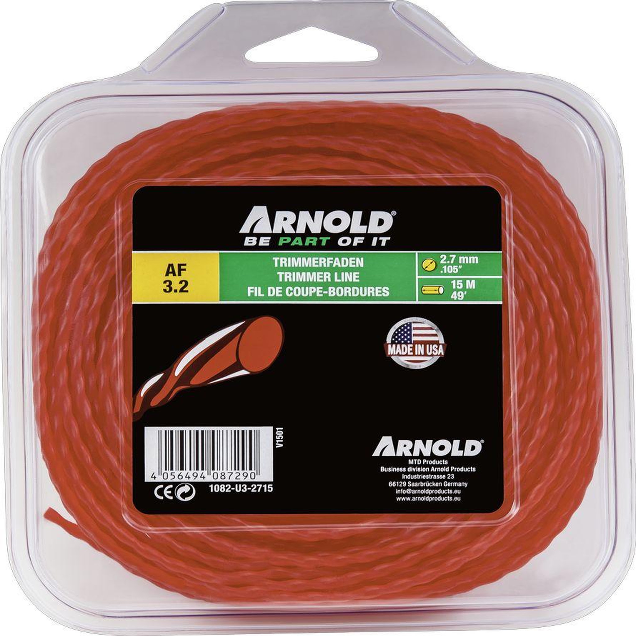 ARNOLD Fil Nylon Af 3.2 / 2,7Mm 15M