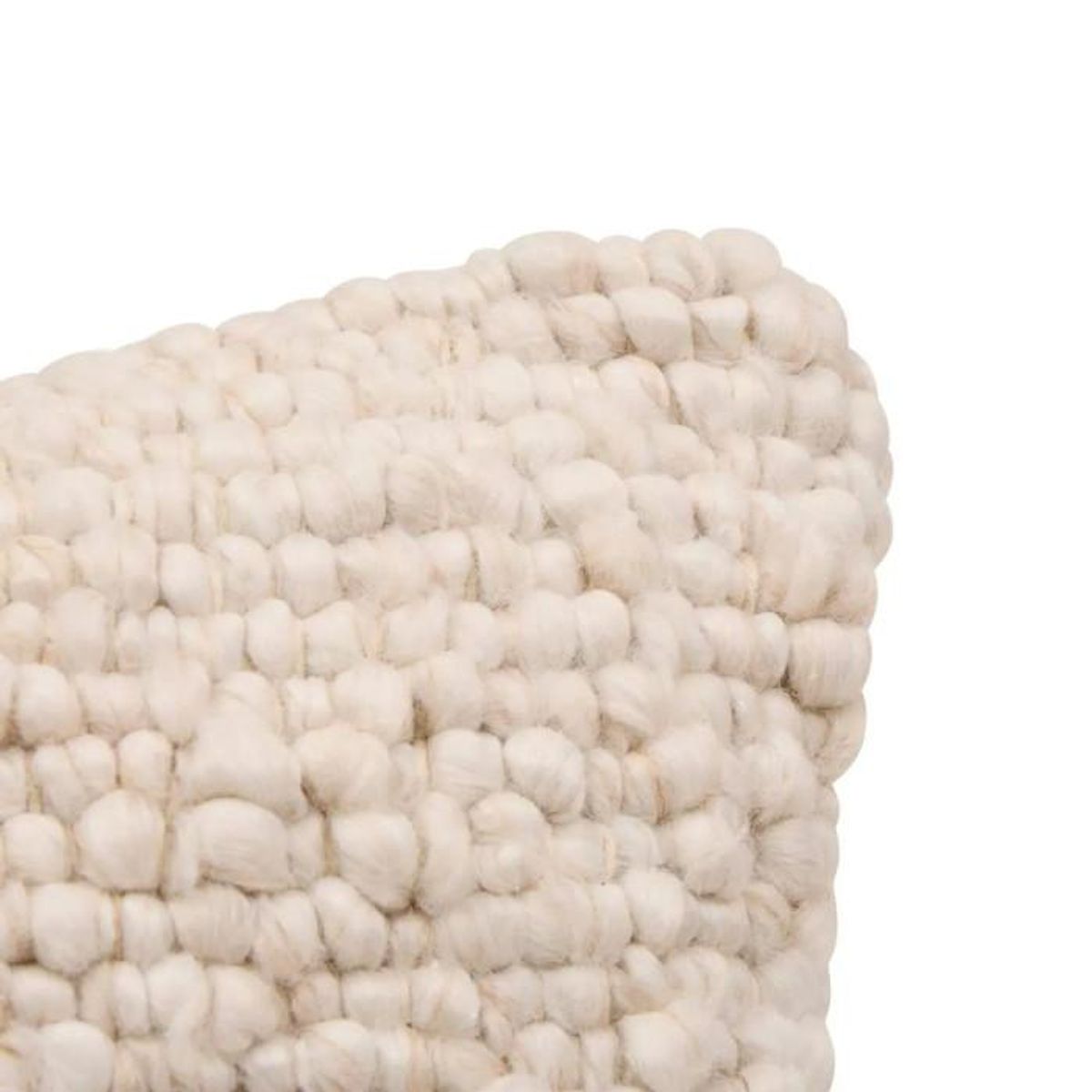 ATMOSPHERA Coussin Déco Effet Laine  Volna  30x50cm Ivoire