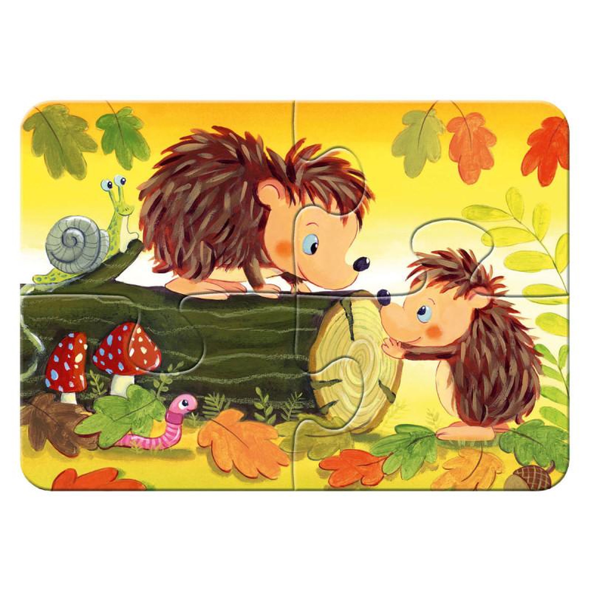 Voir la diapositive 4 : RAVENSBURGER Ravensburger - Jigsaw puzzle Small Animal Families, 4in1 120008545