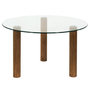 Voir la diapositive 1 : Paris Prix Table Basse Ronde en Verre  Clara  75cm Transparent