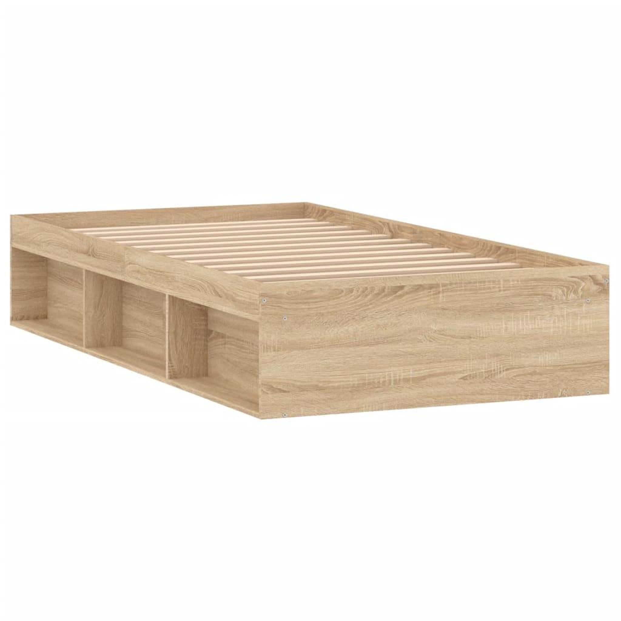 Voir la diapositive 5 : VIDAXL Cadre de lit sans matelas chene sonoma 90x190 cm