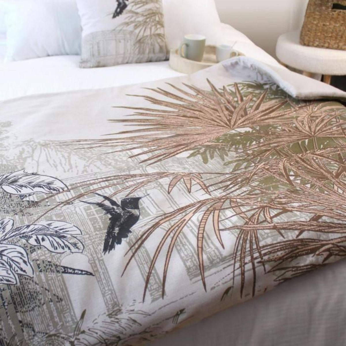 Paris Prix Edredon Imprimé  Palmeira  90x190cm Multicolore