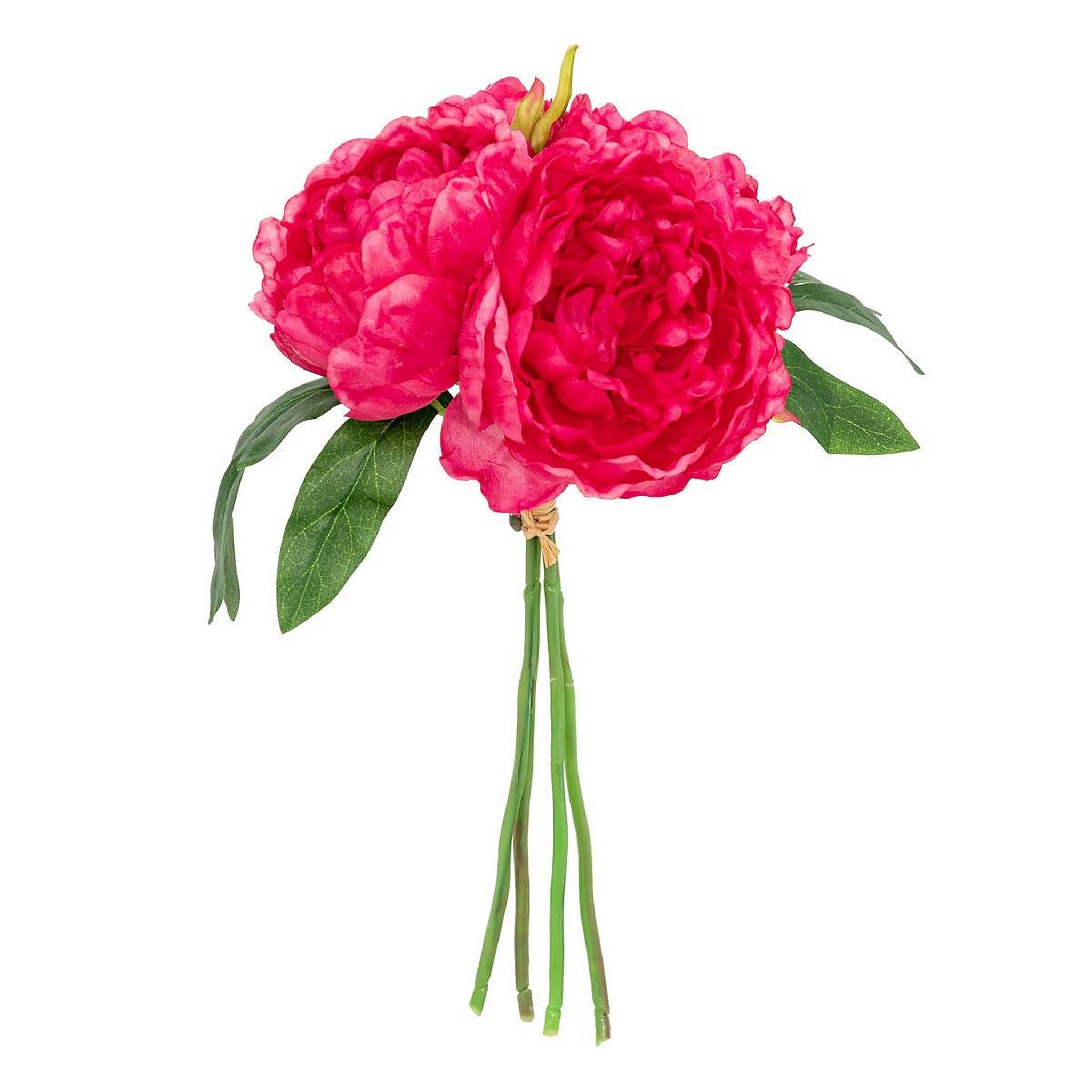 ATMOSPHERA Bouquet de fleurs  4 pivoines  30cm rose blush