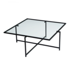 CONCEPT USINE Table basse design noire en verre LIMP