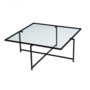 Voir la diapositive 1 : CONCEPT USINE Table basse design noire en verre LIMP