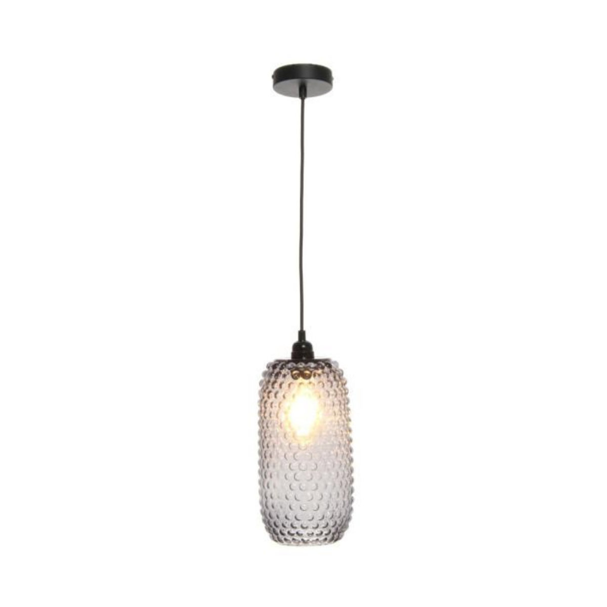 Paris Prix Lampe Suspension en Verre  Irina  34cm Gris