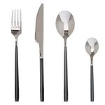 SECRET DE GOURMET Ménagère 24 Pièces Inox  Lya  25cm Noir