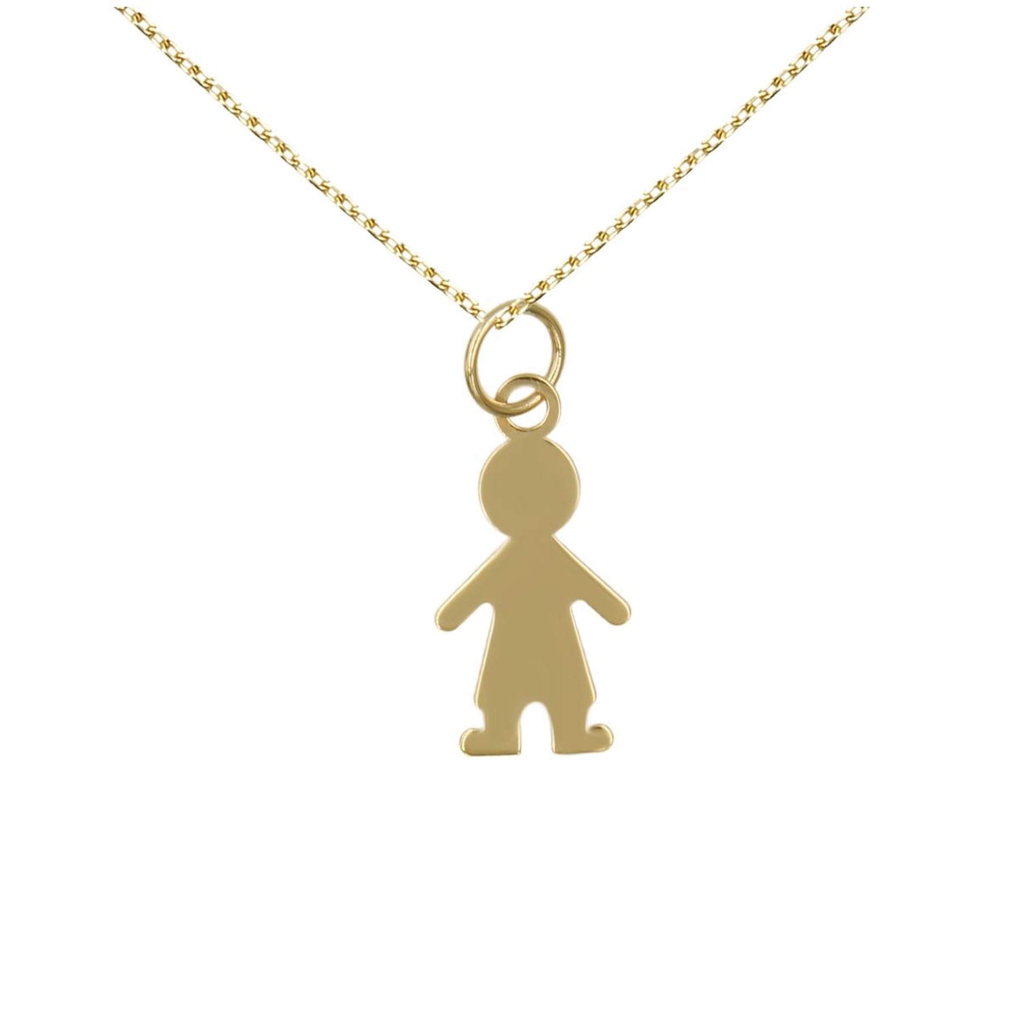 L'ATELIER D'AZUR Collier - Pendentif Or Jaune - Garçon - Femme ou Enfant