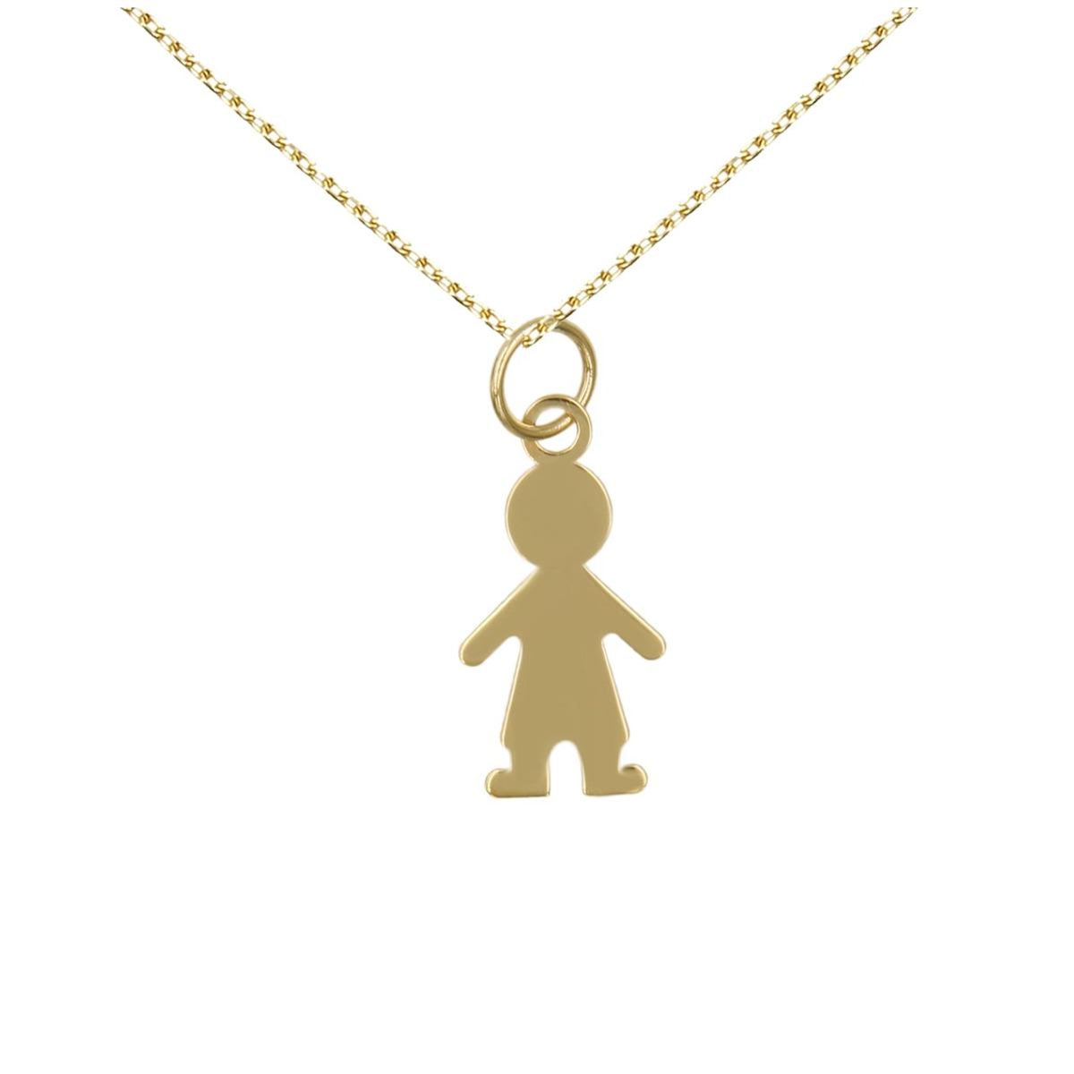 L'ATELIER D'AZUR Collier - Pendentif Or Jaune - Garçon - Femme ou Enfant