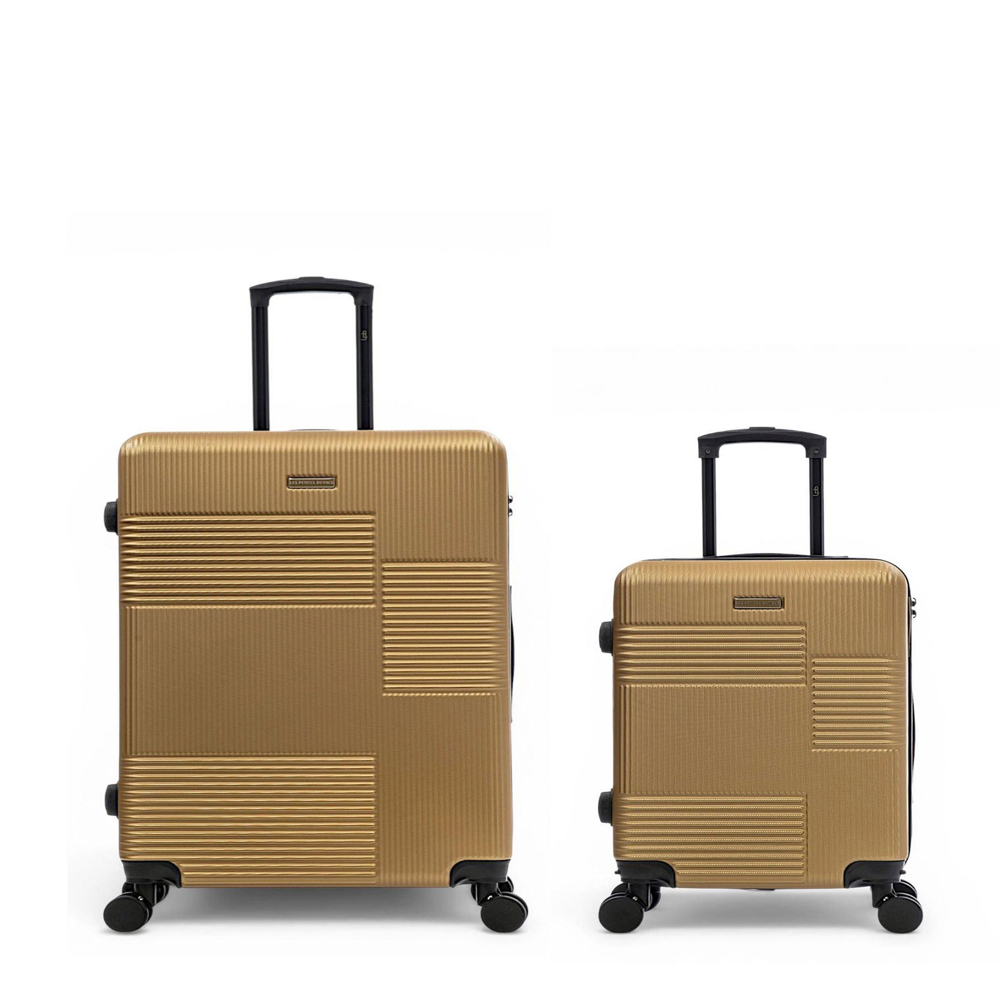 LES P'TITES BOMBES LPB Lot de 2 Valises Rigides Grand Format et Cabine LIVIA