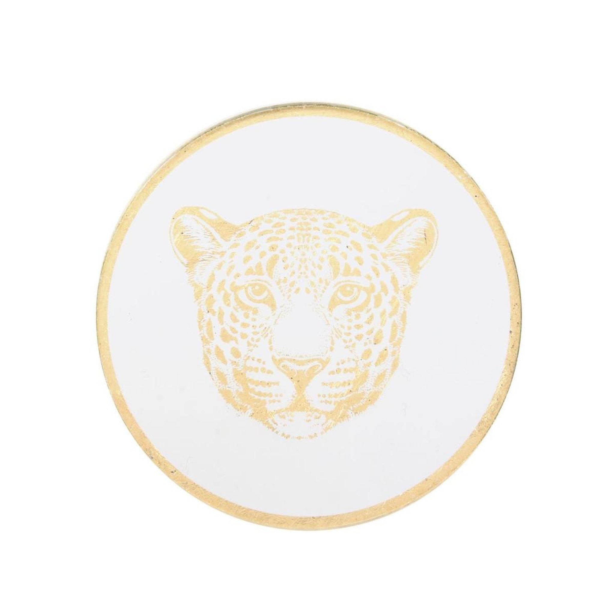 Voir la diapositive 2 : The Home Deco Factory Lot de 4 dessous de verre  natural wild  10cm or