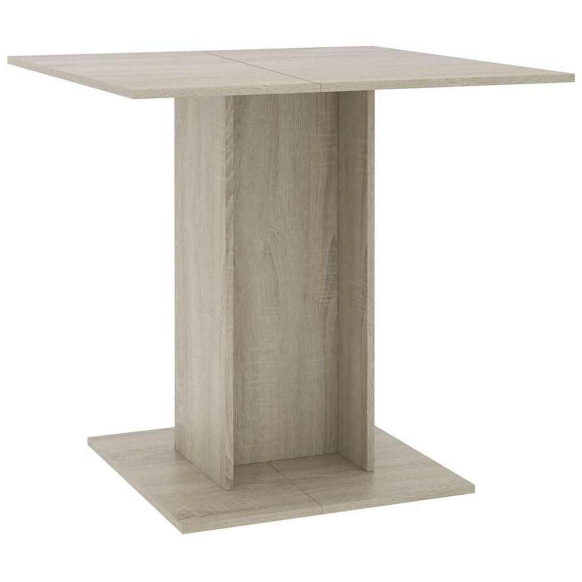 VIDAXL Table a dîner Chene sonoma 80x80x75 cm Bois d'ingenierie