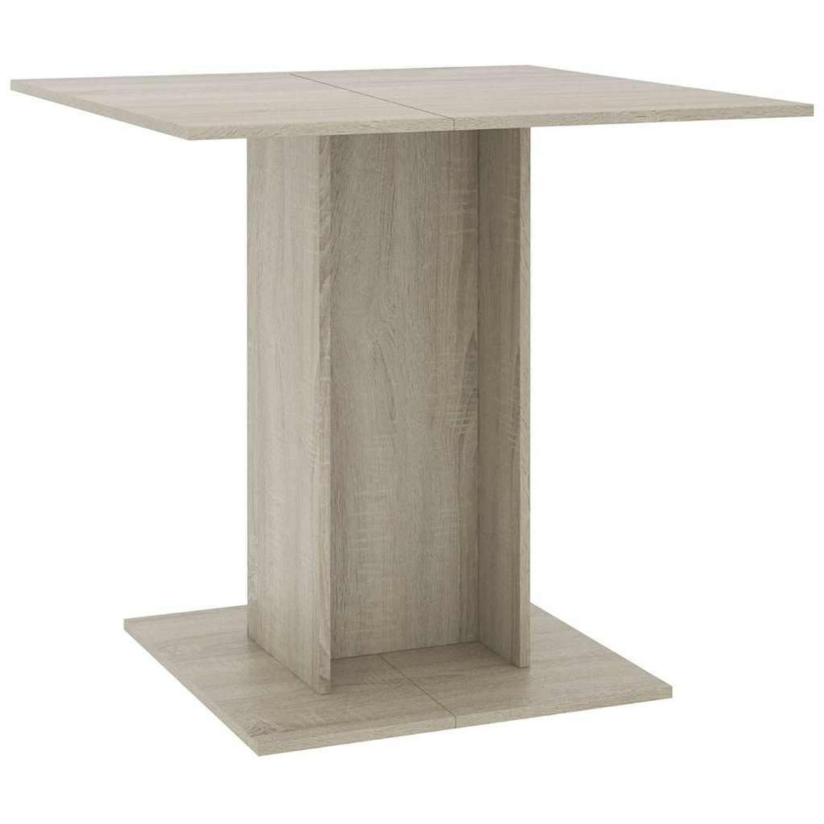 VIDAXL Table a dîner Chene sonoma 80x80x75 cm Bois d'ingenierie