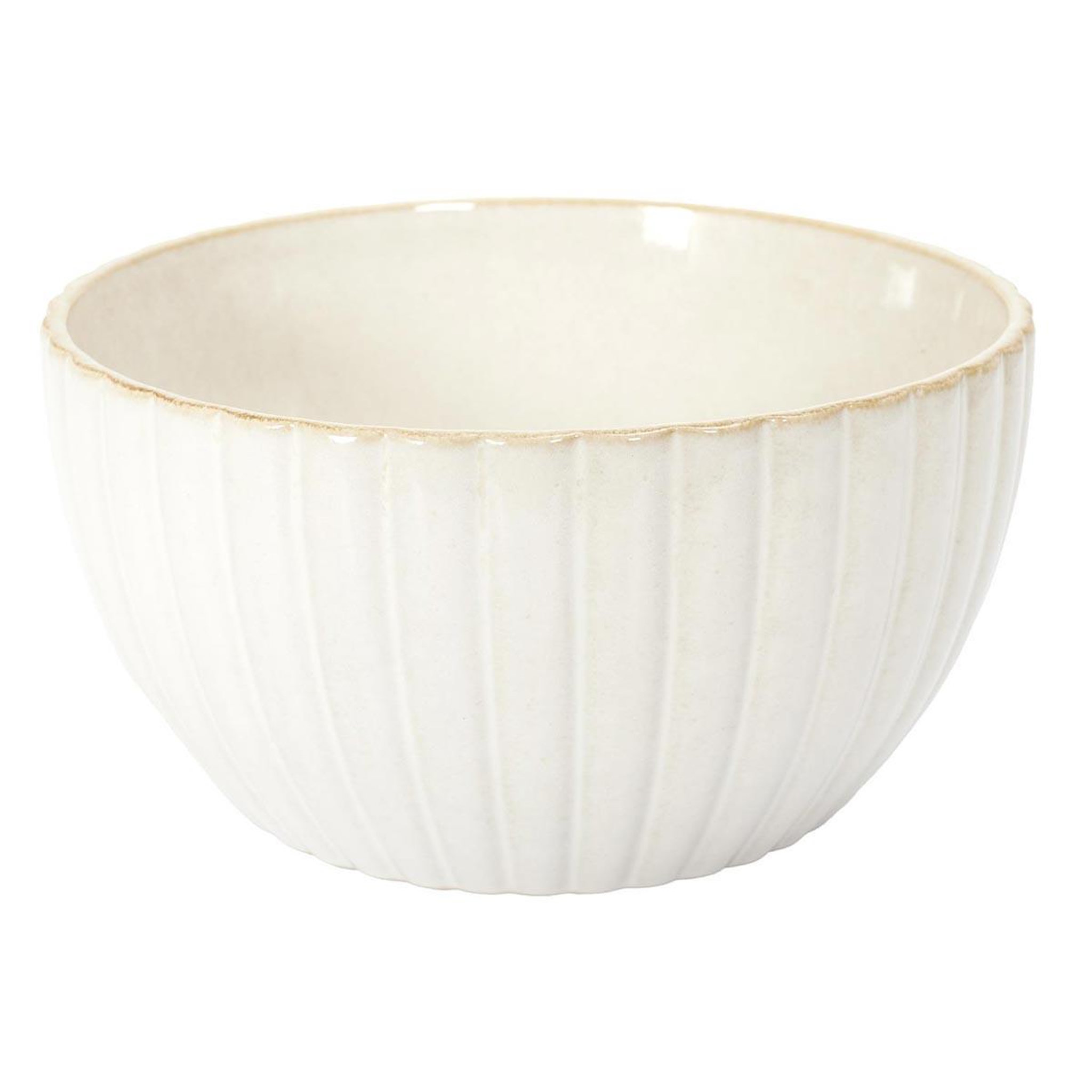 The Home Deco Factory Saladier en céramique  vlora  23cm beige