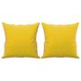 Voir la diapositive 5 : VIDAXL Canape 2 places avec oreillers decoratifs jaune 120 cm velours