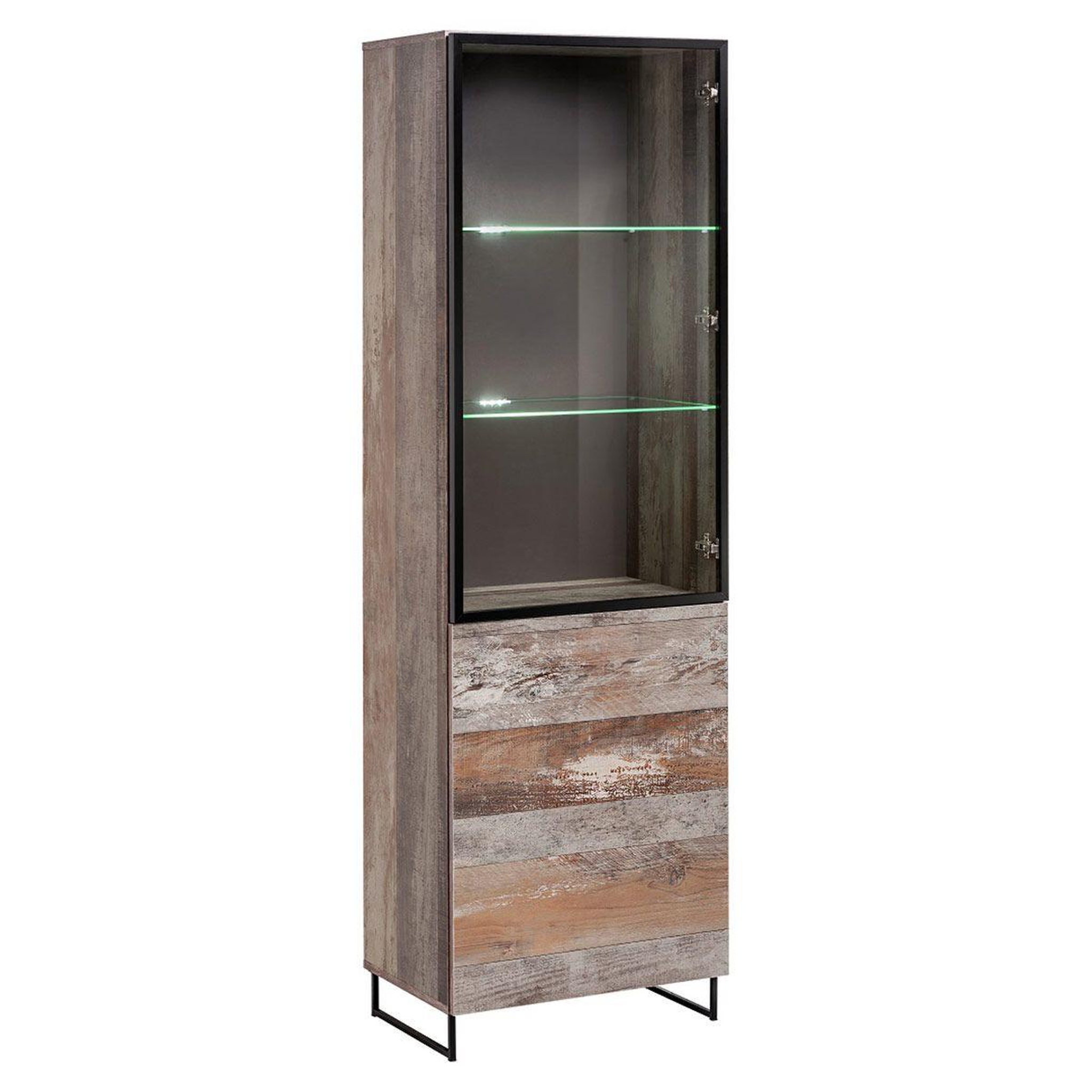 Paris Prix Vaisselier design 2 étagères  plank  194cm naturel